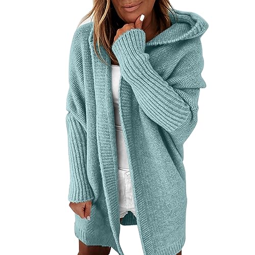 L9WEI Damen Strickjacke Dunkelbraun Pullover Damen Elegant Trachtenjacke Damen Strickjacke Cardigan Damen Lang Vintage Sweater Vintage Pullover Pullover Teenager Mädchen von L9WEI