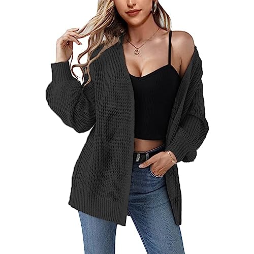 L9WEI Jacke Transparent Pullover Damen Strickjacke Damen Sommer Lang Strickjacke Damen Lang Pullover Teenager Mädchen Damen Sweater Pullover Vintage von L9WEI