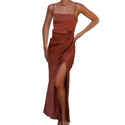 L9WEI Strandkleid Damen, Sexy Party Midikleid Damen Sling Ärmellos V-Ausschnitt Partykleid Frauen Elegant Tunic Abendkleid Mode Split Cocktailkleid L9WEI Strandkleid Damen, Sexy Party Midikleid Damen Sling Ärmellos V-Ausschnitt Partykleid Frauen Elegant Tunic Abendkleid Mode Split Cocktailkleid von L9WEI