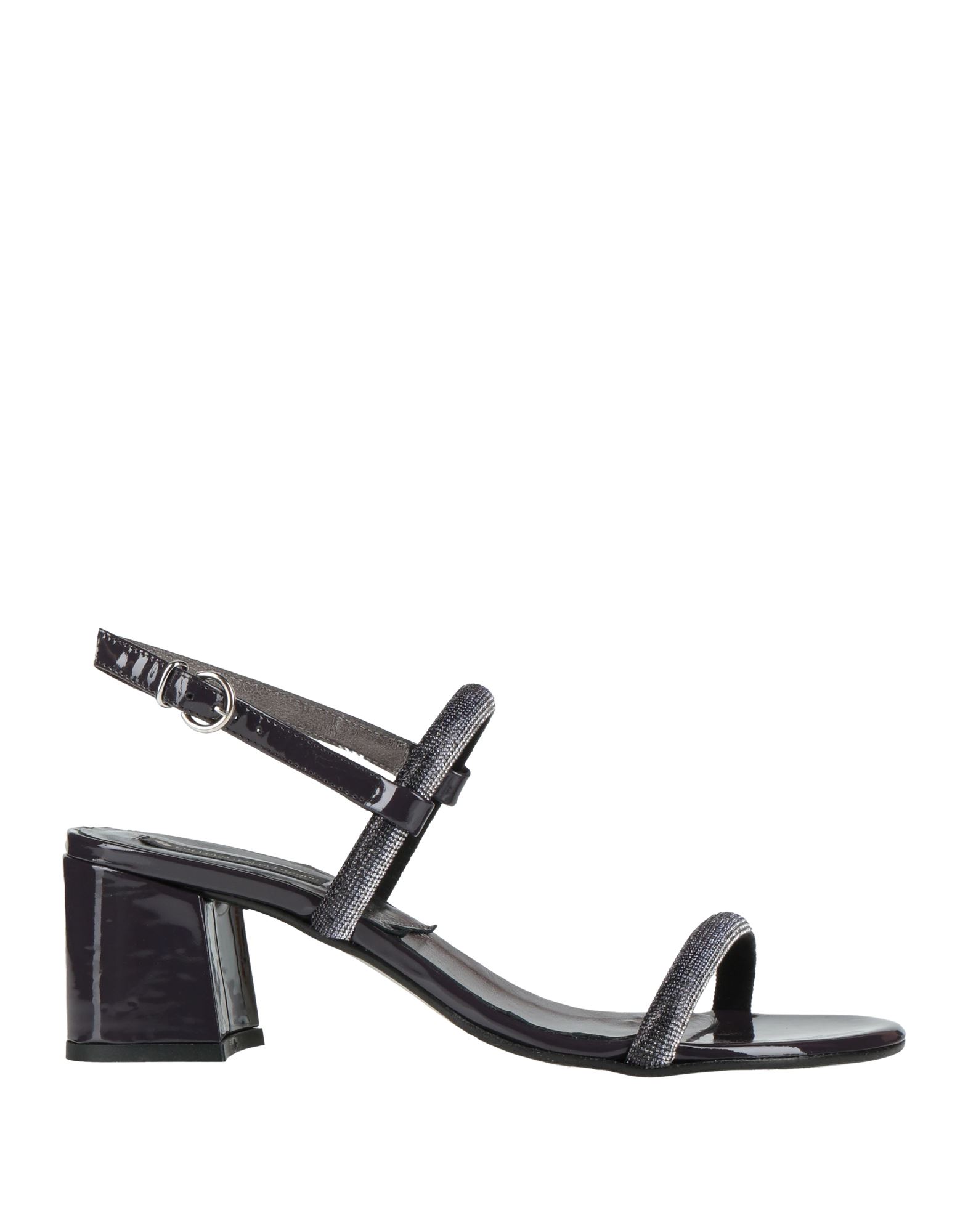 LA BOTTEGA DELL'ARTIGIANO Sandale Damen Dunkelviolett von LA BOTTEGA DELL'ARTIGIANO