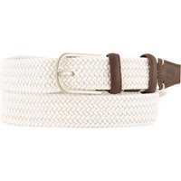 LA BOUCLE Herren Gürtel weiß Textil von LA BOUCLE
