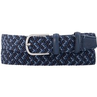 LA BOUCLE Herren Gürtel blau Textil von LA BOUCLE