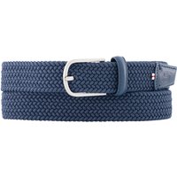 LA BOUCLE Herren Gürtel blau Textil von LA BOUCLE