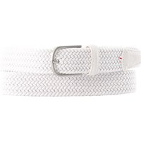 LA BOUCLE Herren Gürtel weiß Textil von LA BOUCLE