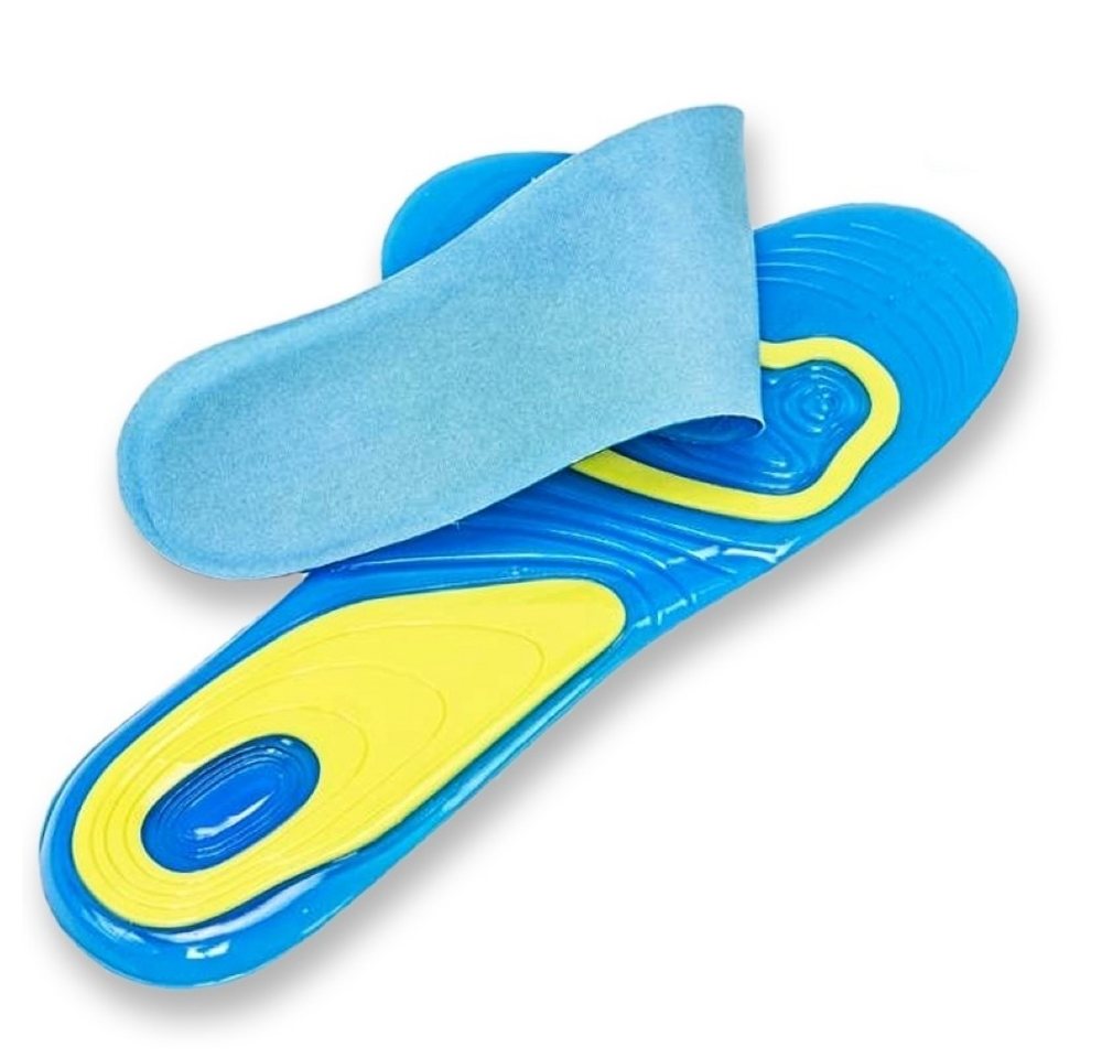 LA CUTE Gelsohlen Activ Gel Pro Einlegesohlen für Komfort, Dämpfung und Schmerzlinderung (Schuheinlage aus Gel 38-42 / 42-48, Orthopädische Schuheinlage aus Gel), Individuell zuschneidbar für eine optimale Passform. von LA CUTE