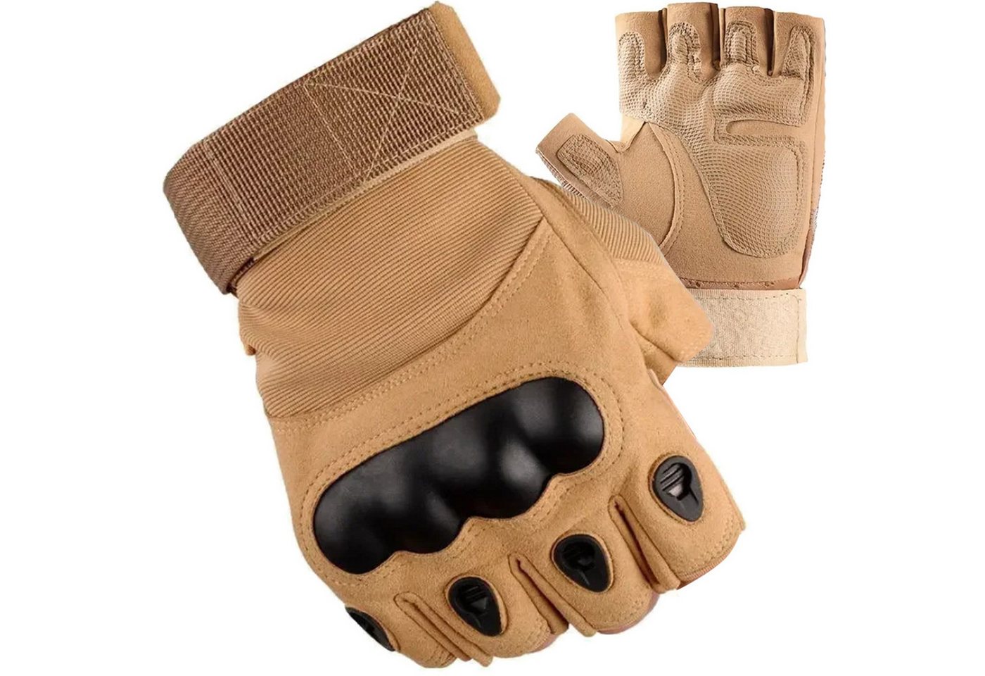 LA CUTE Multisporthandschuhe Militärische Überlebens-Fingerlose Handschuhe für präzise Handhabung Fingerloser Schutz, Rutschfestigkeit, Langlebigkeit, Atmungsaktivität von LA CUTE