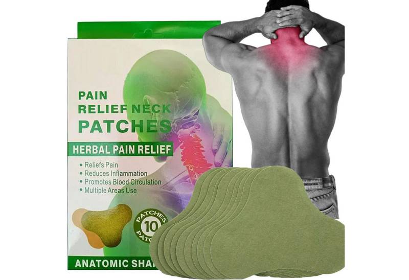 LA CUTE Wärmepflaster Nacken Wärmepflaster 10x13 cm – Schmerz- Muskelentspannungspflaster (Wärmepflaster zur lokalen Schmerzlinderung und Muskelentspannung, 10 St., Enthält 10 wärmende Schmerzpflaster, selbstklebend und flexibel), Langanhaltende Wärme, fördert Durchblutung, hautfreundlich von LA CUTE