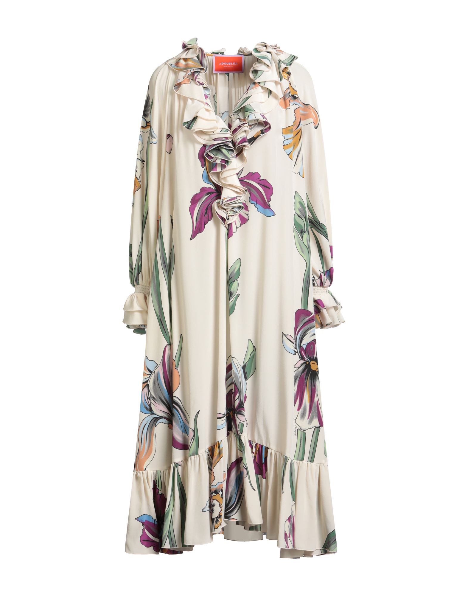 LA DOUBLE J Midi-kleid Damen Cremeweiß von LA DOUBLE J