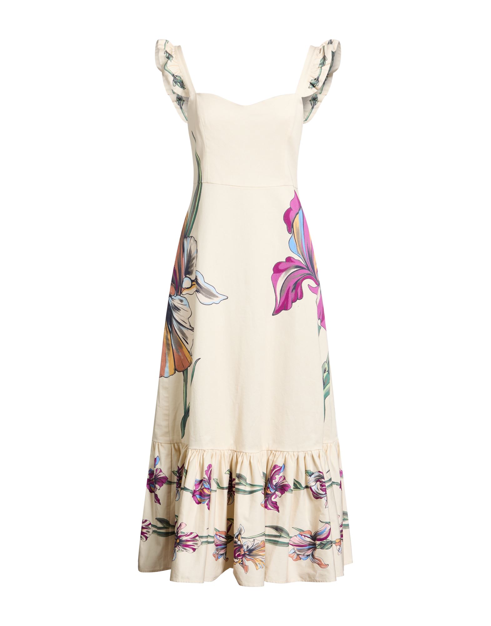 LA DOUBLEJ Midi-kleid Damen Elfenbein von LA DOUBLEJ