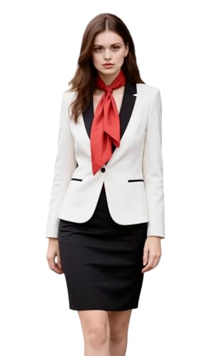 Designer Seidentuch Rot Uni Farbe Halstuch Tuch Quadrat Umschlagtuch leicht 90x90cm Bandana Geschenk Sommer Frühling (Rot) von LA FERANI