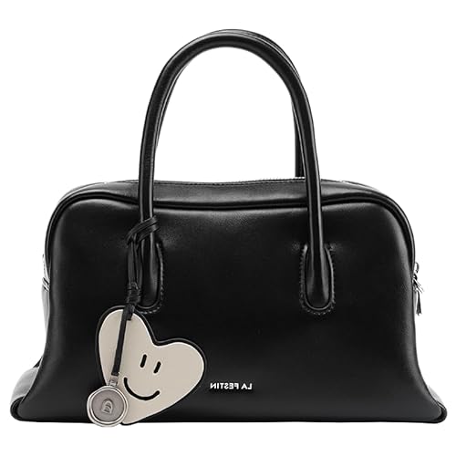 LA FESTIN Damen Leder Top-Handle Handtasche Kleine Crossbody Tasche mit Verstellbarem Gurt Lässige Schultertasche Geldbörse für Frauen von LA'FESTIN