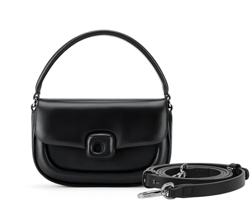 LA FESTIN Leder Handtasche für Damen – Elegante Tasche mit Edelsteinverzierung, vielseitig tragbar, stilvolle Umhängetasche für den täglichen Gebrauch - Perfekt für Büro, Freizeit - Schwarz von LA'FESTIN