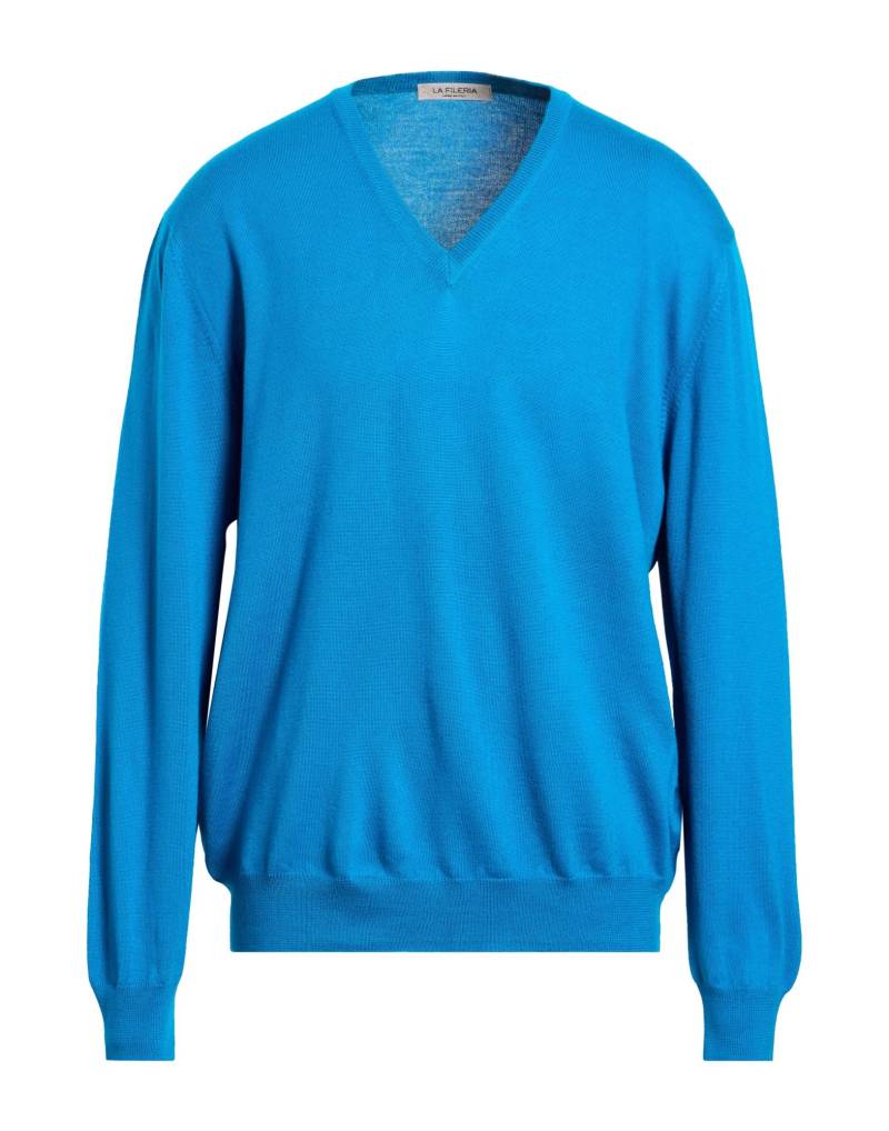 LA FILERIA Pullover Herren Azurblau von LA FILERIA