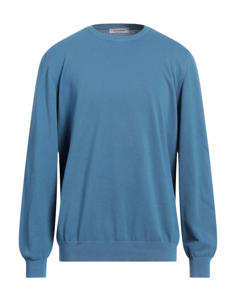 LA FILERIA Pullover Herren Azurblau von LA FILERIA