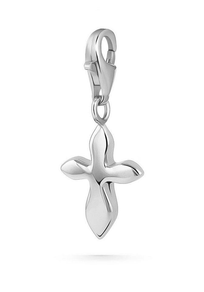 LA LARIS Charm-Einhänger SOLID CROSS, 925 Sterling Silber von LA LARIS