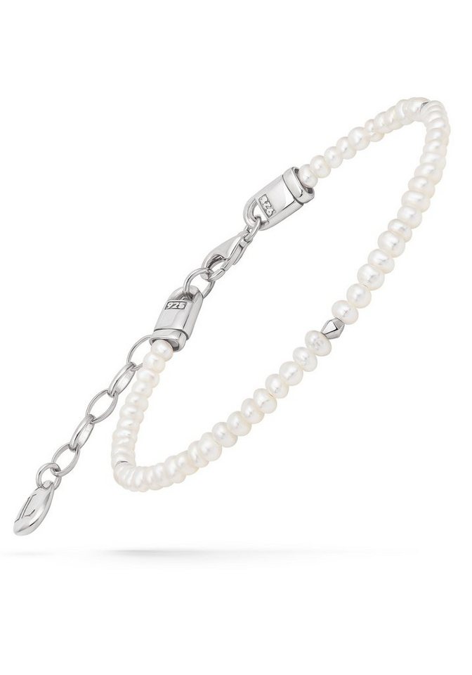 LA LARIS Perlenarmband YVAINE, 925 Sterling Silber mit Süßwasserzuchtperlen von LA LARIS