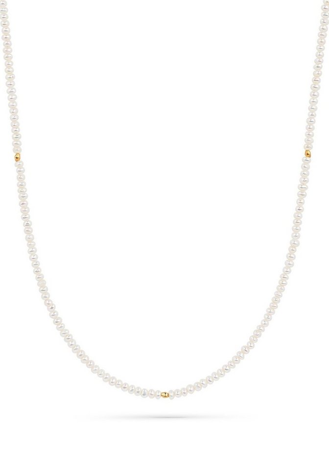 LA LARIS Perlenkette YVAINE, 925 Sterling Silber mit Süßwasserzuchtperlen von LA LARIS