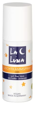 Leichtkämmspray für Kinder|Kein Ausspülen|Anti Ziep|Haarbruch,Spliss mit Aloe Vera|Intensive Pflege|Vegan|Haarpflege|Haarkur|Jungen Mädchen|Für jedes Haar|La Luna-150ml|Leave in Spray von LA LUNA