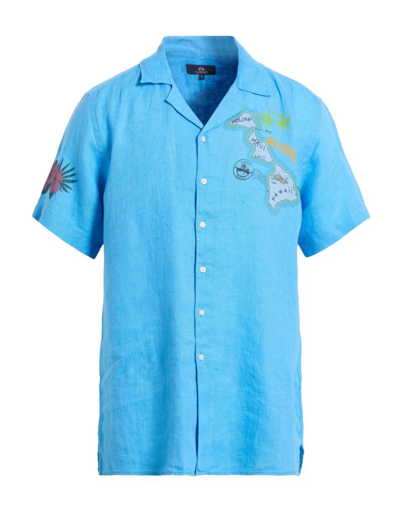 LA MARTINA Hemd Herren Azurblau von LA MARTINA