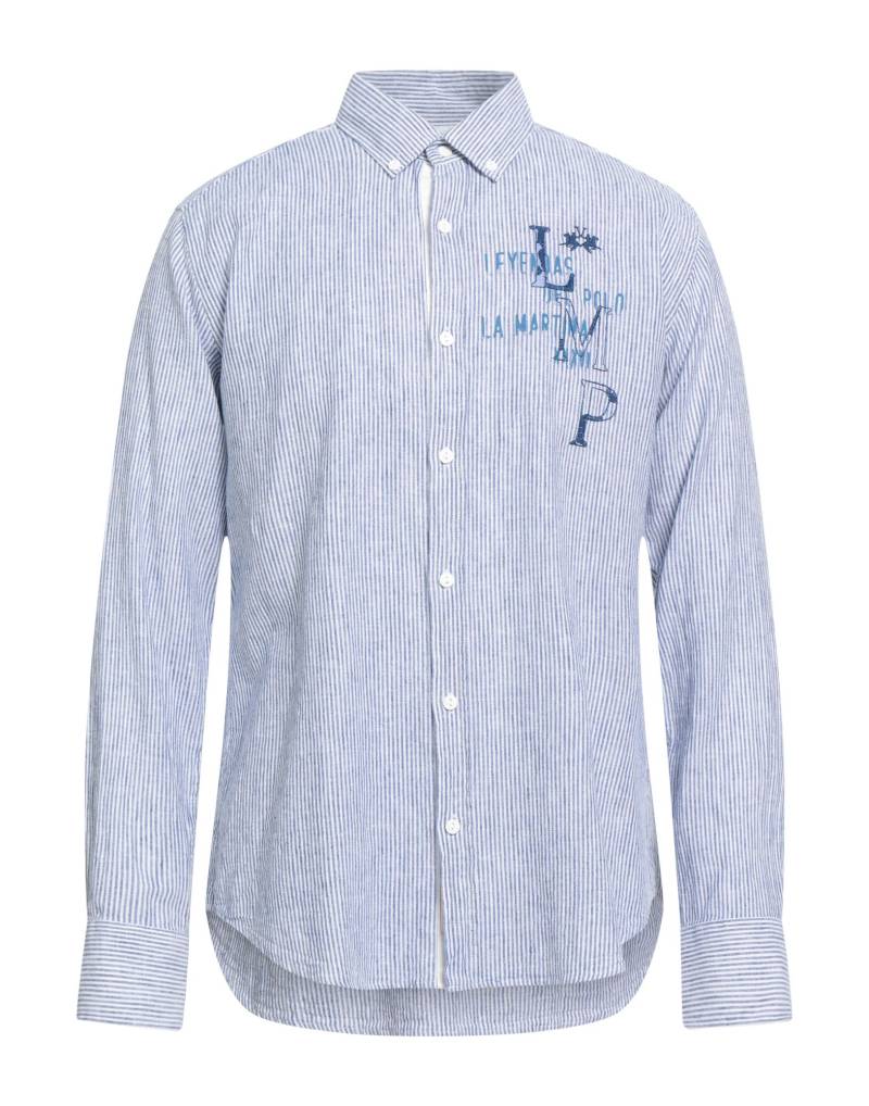 LA MARTINA Hemd Herren Marineblau von LA MARTINA
