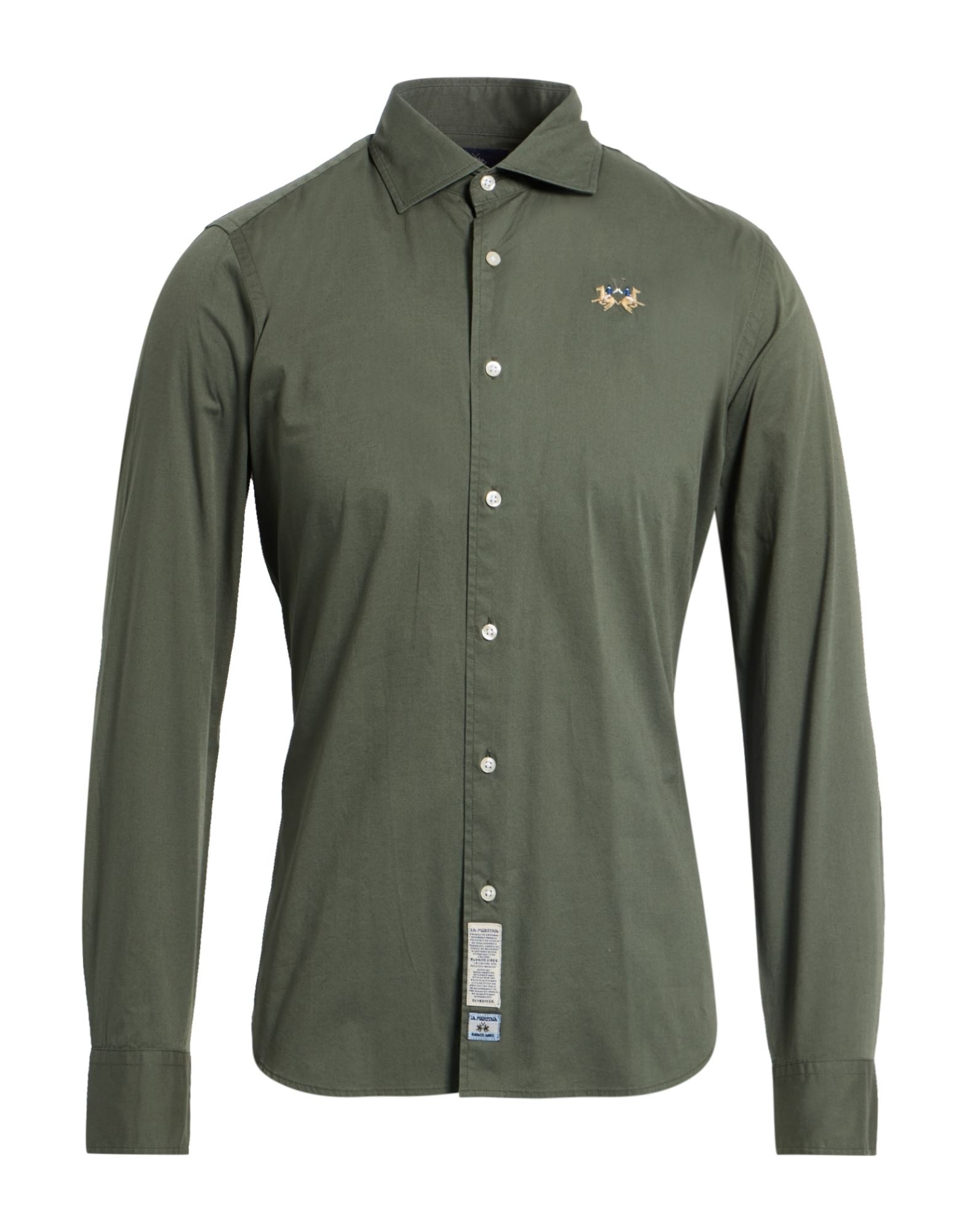 LA MARTINA Hemd Herren Militärgrün von LA MARTINA