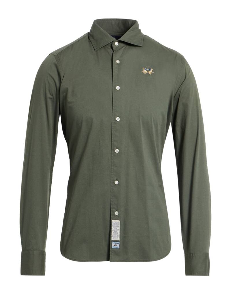 LA MARTINA Hemd Herren Militärgrün von LA MARTINA