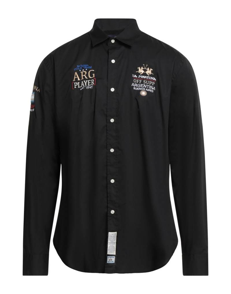 LA MARTINA Hemd Herren Schwarz von LA MARTINA