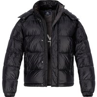 LA MARTINA Herren Jacke Schwarz Mikrofaser unifarben von LA MARTINA