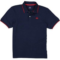 LA MARTINA Herren Polo-Shirt blau Baumwoll-Piqué von LA MARTINA