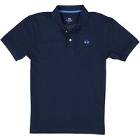 LA MARTINA Herren Polo-Shirt blau Baumwoll-Piqué von LA MARTINA