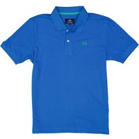 LA MARTINA Herren Polo-Shirt blau Baumwoll-Piqué von LA MARTINA