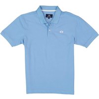 LA MARTINA Herren Polo-Shirt blau Baumwoll-Piqué von LA MARTINA