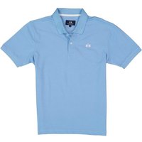 LA MARTINA Herren Polo-Shirt blau Baumwoll-Piqué von LA MARTINA