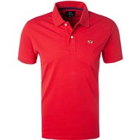 LA MARTINA Herren Polo-Shirt rot Baumwoll-Piqué von LA MARTINA