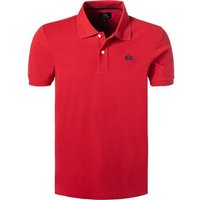 LA MARTINA Herren Polo-Shirt rot Baumwoll-Piqué von LA MARTINA