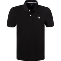 LA MARTINA Herren Polo-Shirt schwarz Baumwoll-Piqué von LA MARTINA