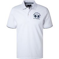 LA MARTINA Herren Polo-Shirt Weiß Baumwoll-Piqué LA MARTINA Herren Polo-Shirt Weiß Baumwoll-Piqué von LA MARTINA