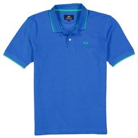 LA MARTINA Herren Polo-Shirt blau Baumwoll-Piqué von LA MARTINA