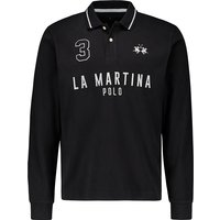 LA MARTINA Herren Pullover schwarz Baumwolle gestreift von LA MARTINA