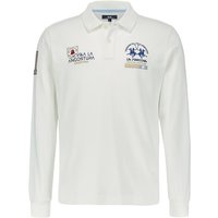 LA MARTINA Herren Pullover weiß Baumwolle gestreift von LA MARTINA