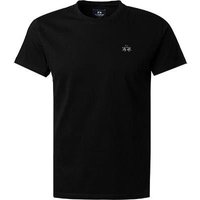 LA MARTINA Herren T-Shirt schwarz Baumwolle von LA MARTINA