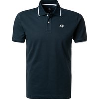 LA MARTINA Herren Polo-Shirt blau Baumwoll-Piqué von LA MARTINA