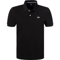 LA MARTINA Herren Polo-Shirt schwarz Baumwoll-Piqué von LA MARTINA