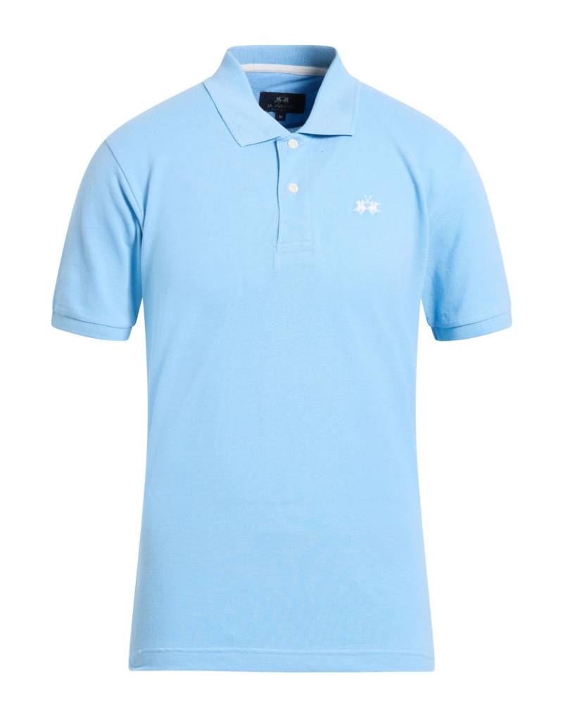 LA MARTINA Poloshirt Herren Azurblau von LA MARTINA