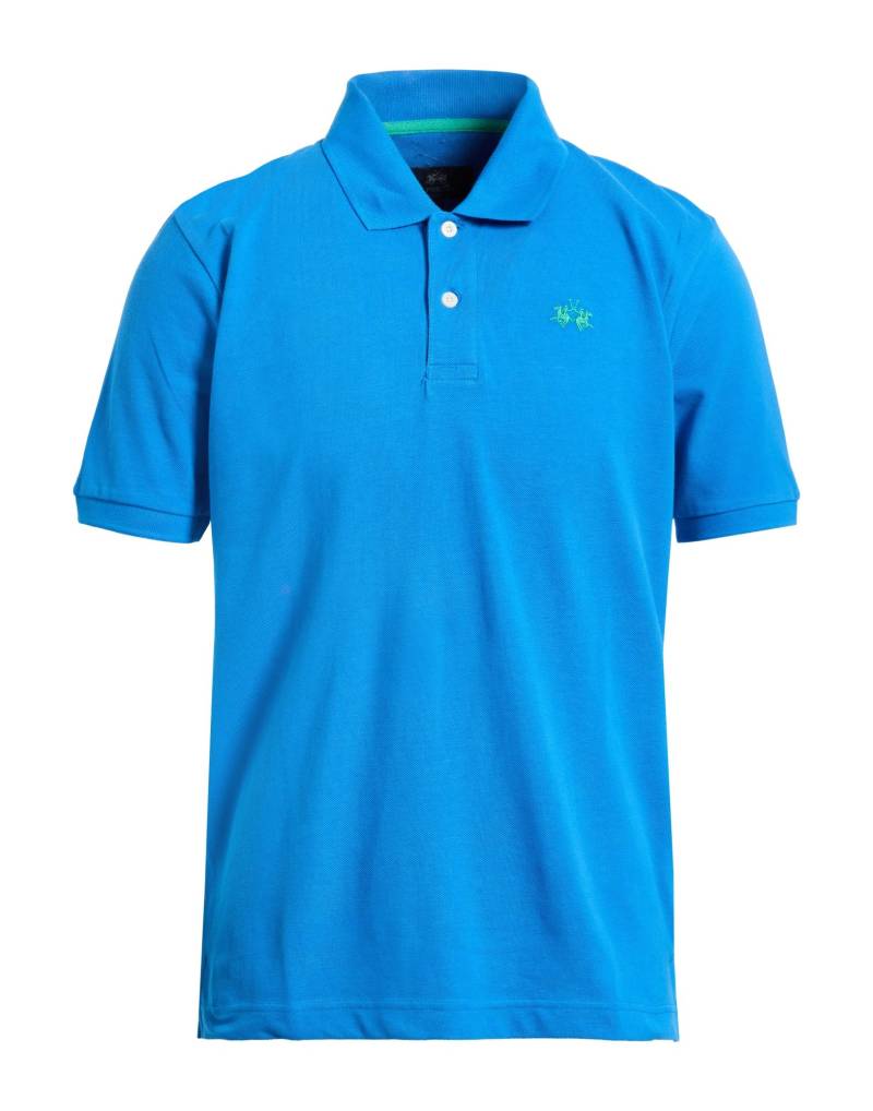 LA MARTINA Poloshirt Herren Azurblau von LA MARTINA