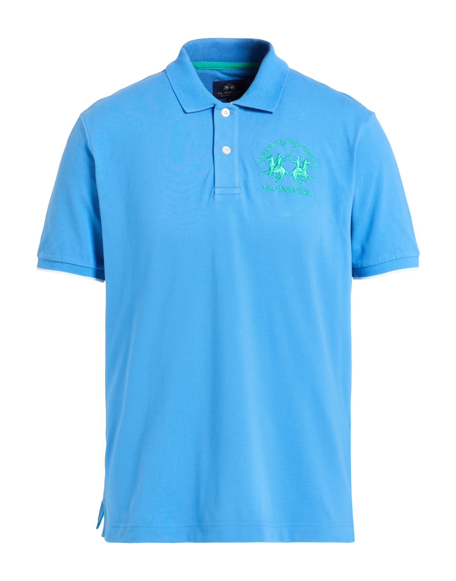 LA MARTINA Poloshirt Herren Azurblau LA MARTINA Poloshirt Herren Azurblau von LA MARTINA
