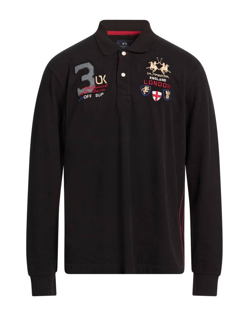 LA MARTINA Poloshirt Herren Schwarz von LA MARTINA