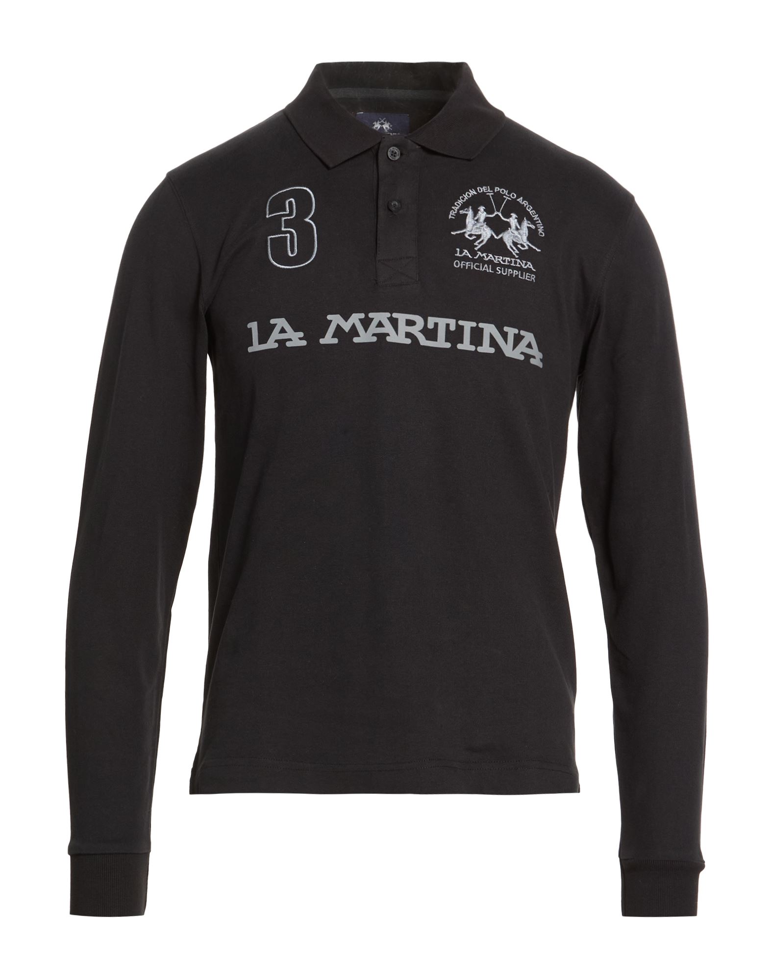 LA MARTINA Poloshirt Herren Schwarz von LA MARTINA
