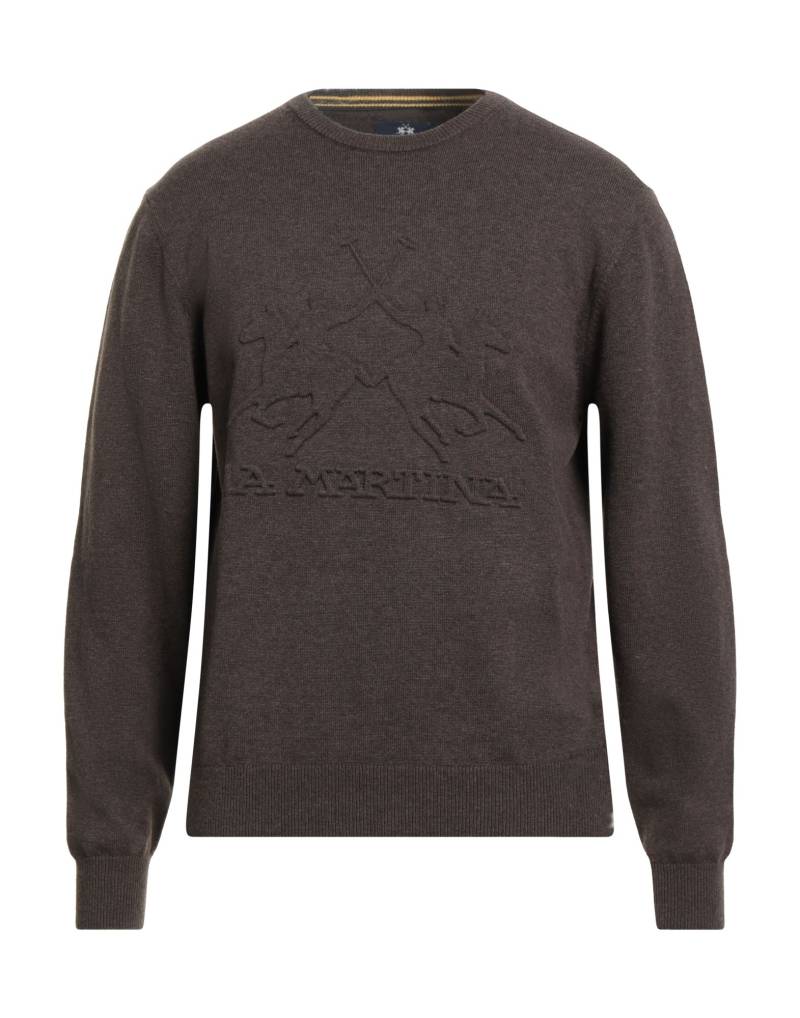 LA MARTINA Pullover Herren Schokobraun von LA MARTINA