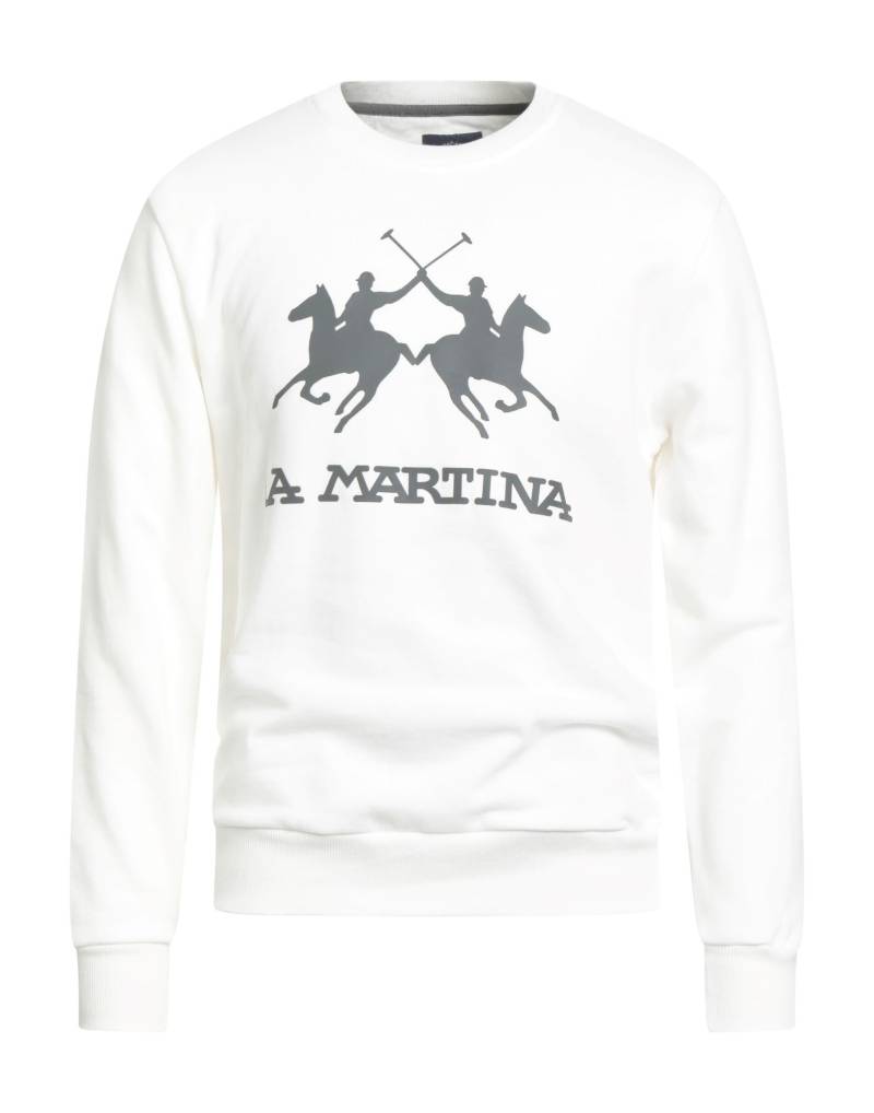 LA MARTINA Sweatshirt Herren Weiß von LA MARTINA